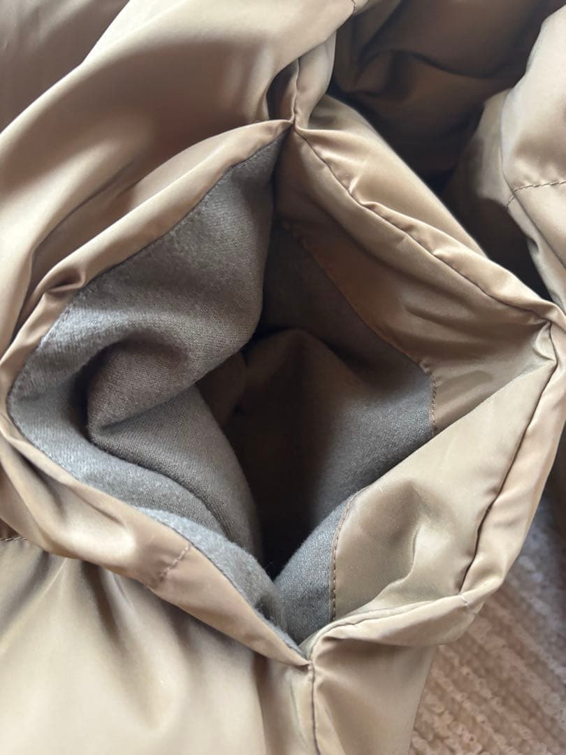 BEAMS BOY ノーカラー　SOLOTEX ダウンジャケット