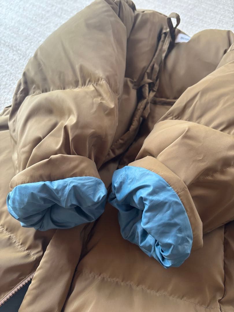 BEAMS BOY ノーカラー　SOLOTEX ダウンジャケット