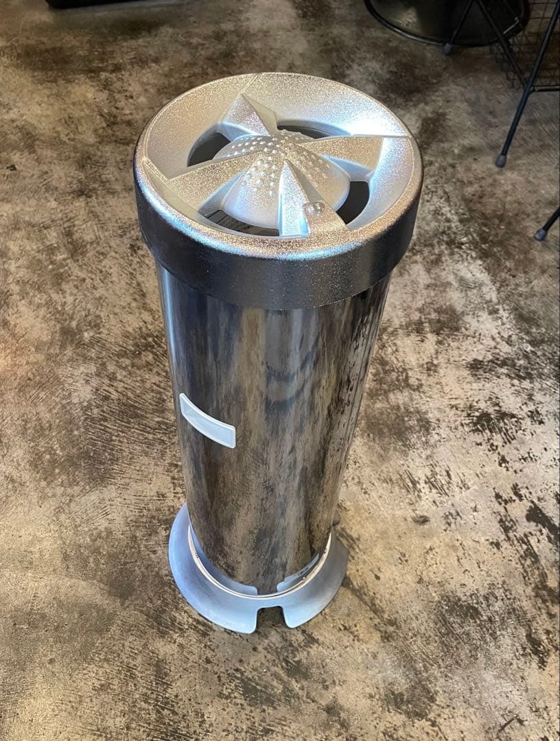 ステンレス製 置き型灰皿 蓋付き JT灰皿 新品未使用