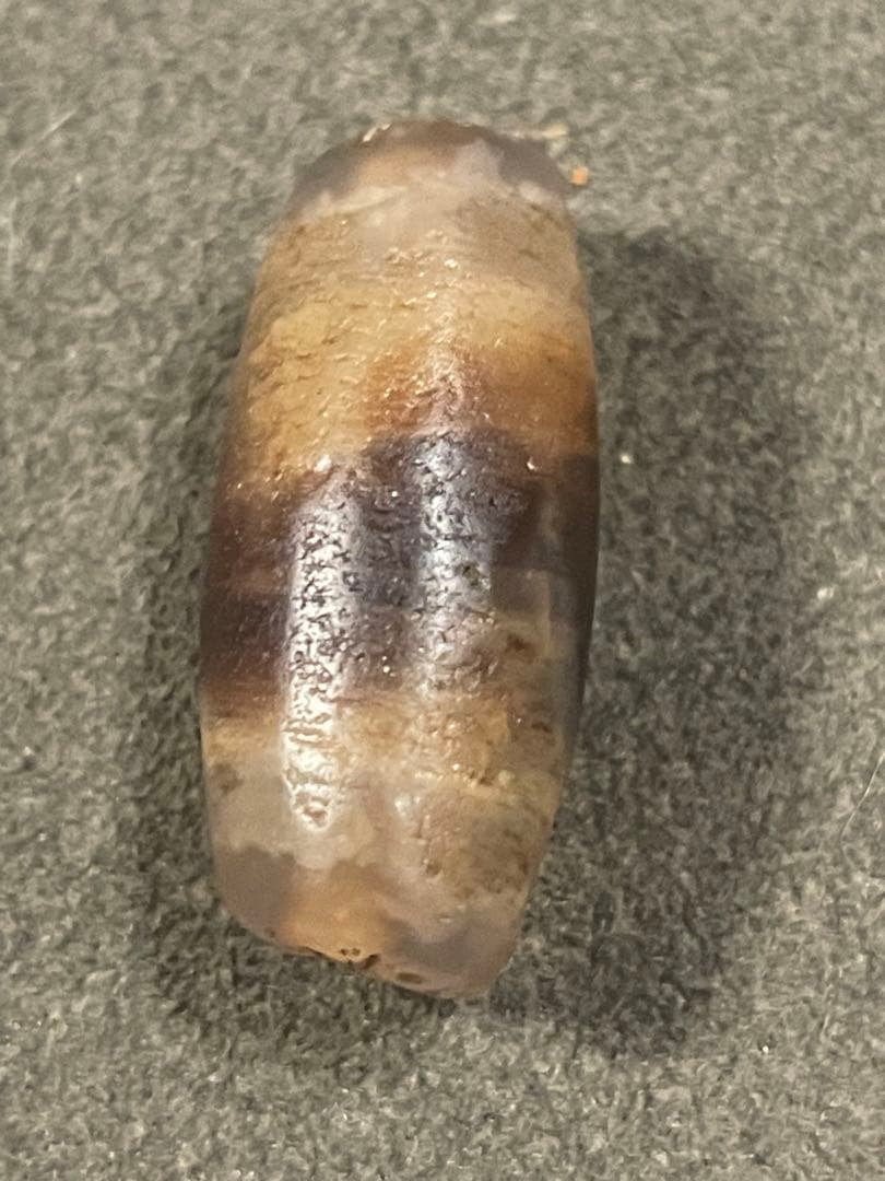 マサマサ様　12～18世紀ブータン郊外出土　古代天珠　虎牙天珠　風化