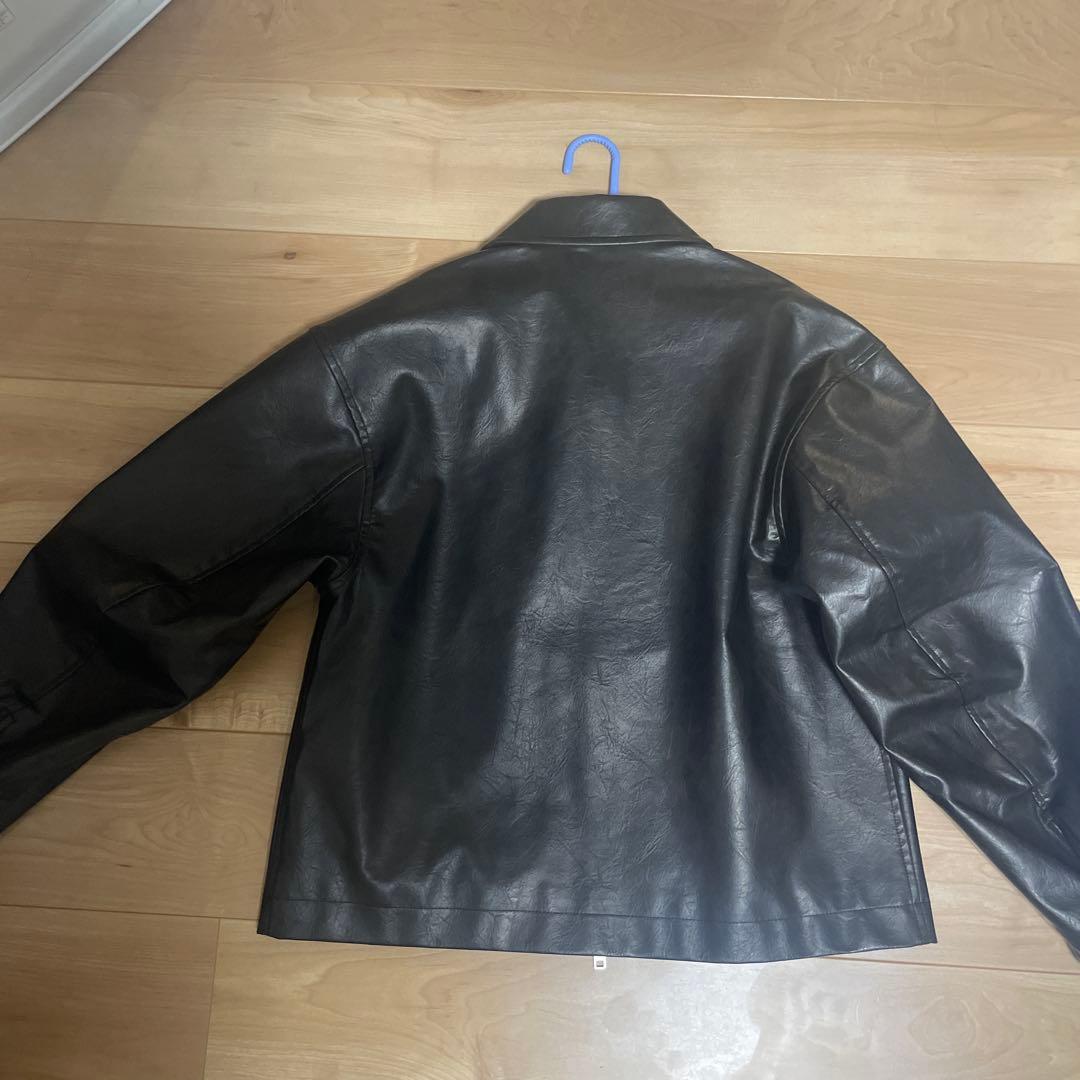 SINSS シームラインジップブルゾン レザージャケット s