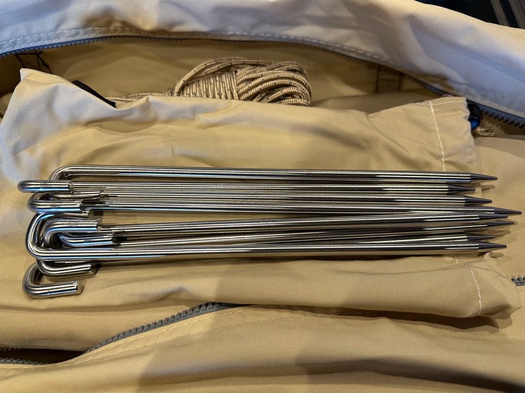 SOOMLOOM TC ヘキサゴンタープ・ベージュ/屋外未使用/超美品！