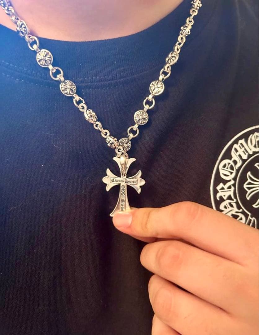 美品　Chrome Heartsシルバー ネックレス