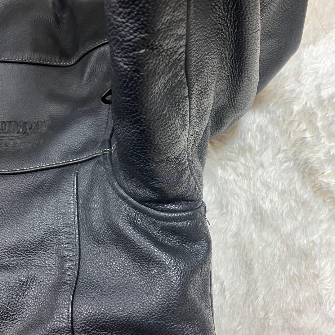 ずん様triumph レザージャケット　ライダース　レザー