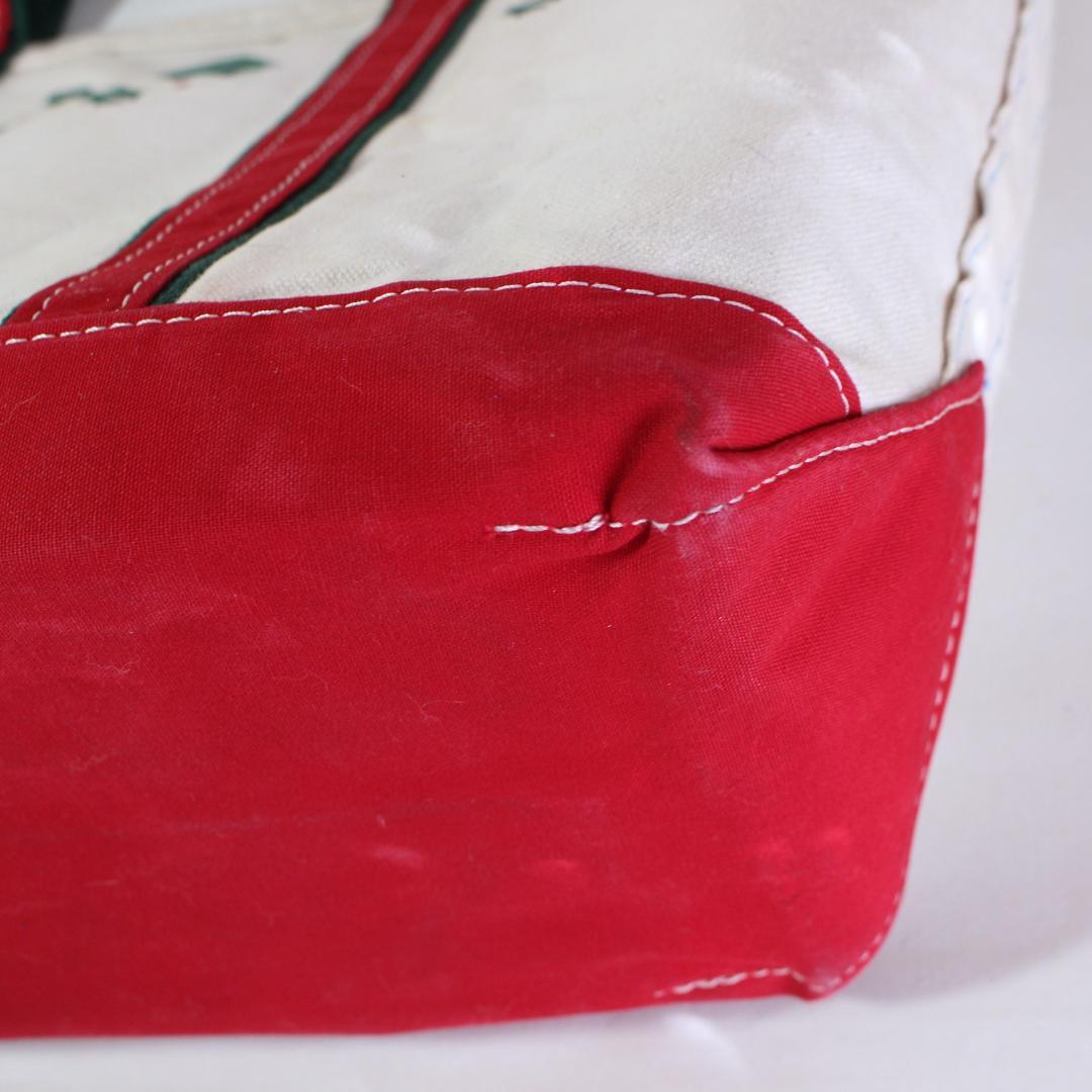 レア LLbean ヒイラギ トート バッグ ラージ クリスマス 根岸 USA