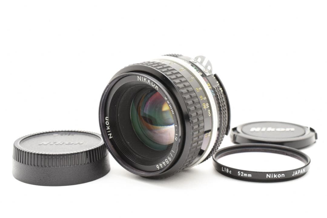 美品 ニコン AI NIKKOR 50mm f1.8 レンズ分解清掃済 M538