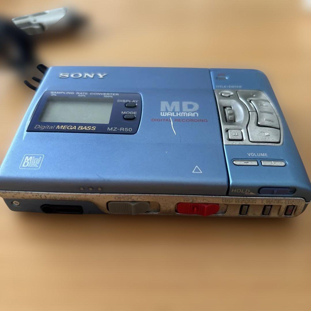 【希少品】SONY MZ-R50 ポータブルMDプレーヤー