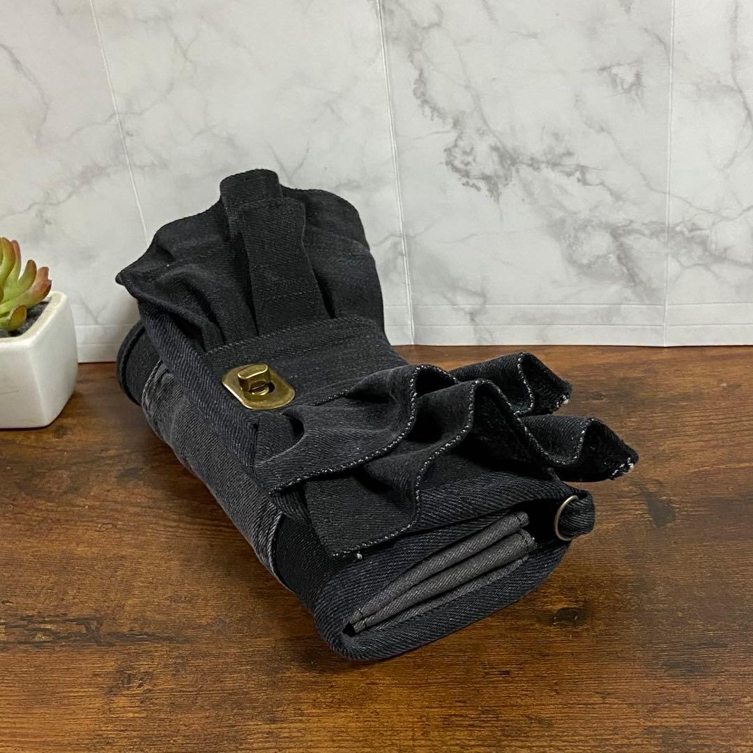 専用*No.29 デニムリメイク【お財布付きバッグ・フリル付き長財布】