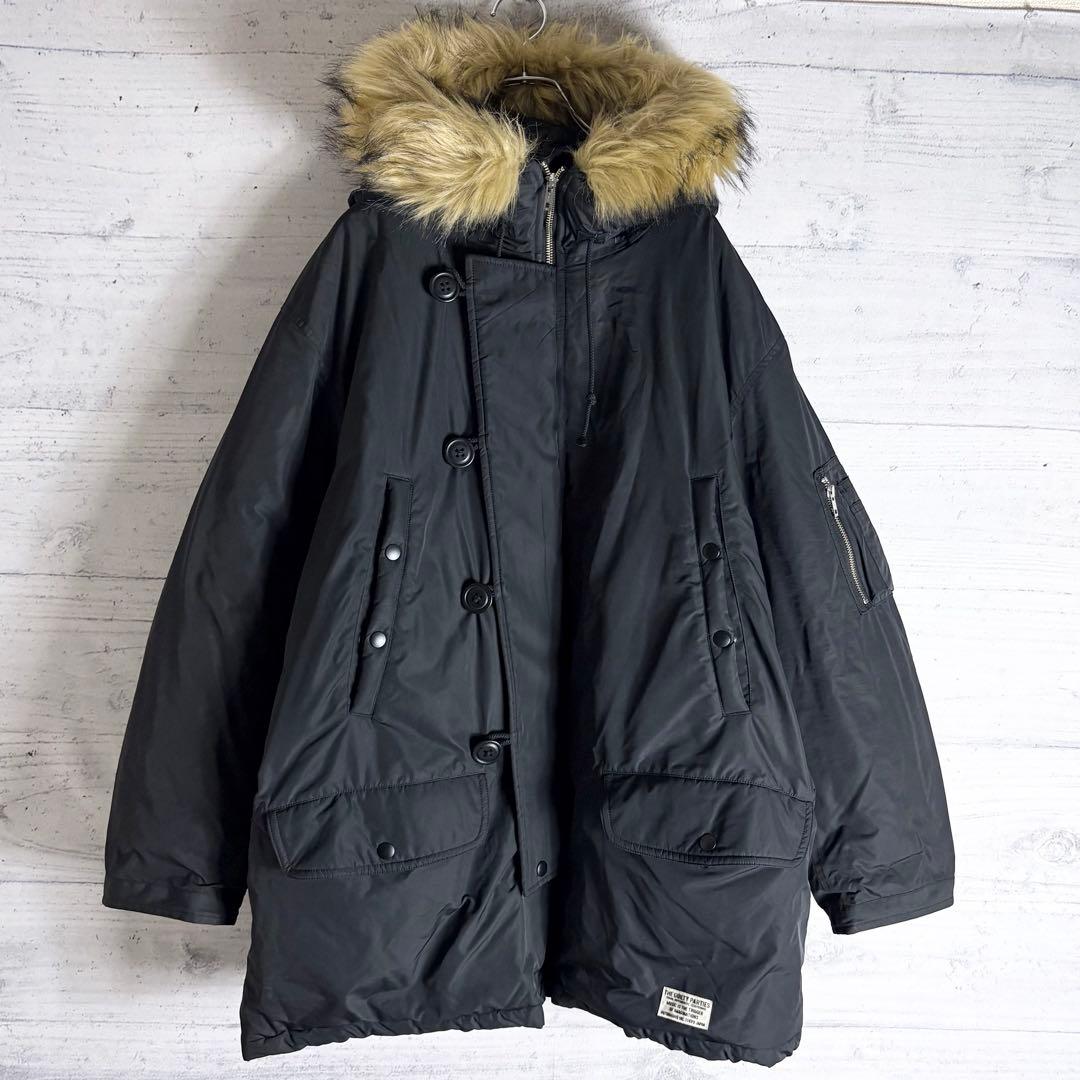 24FW ワコマリア N-3B フライトジャケット ファー L