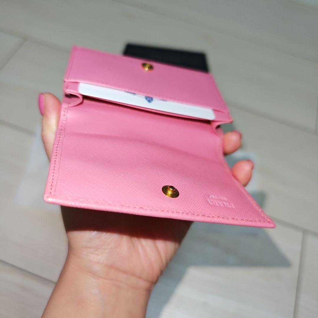 PRADA ピンク 名刺入れ 未使用新品箱付き