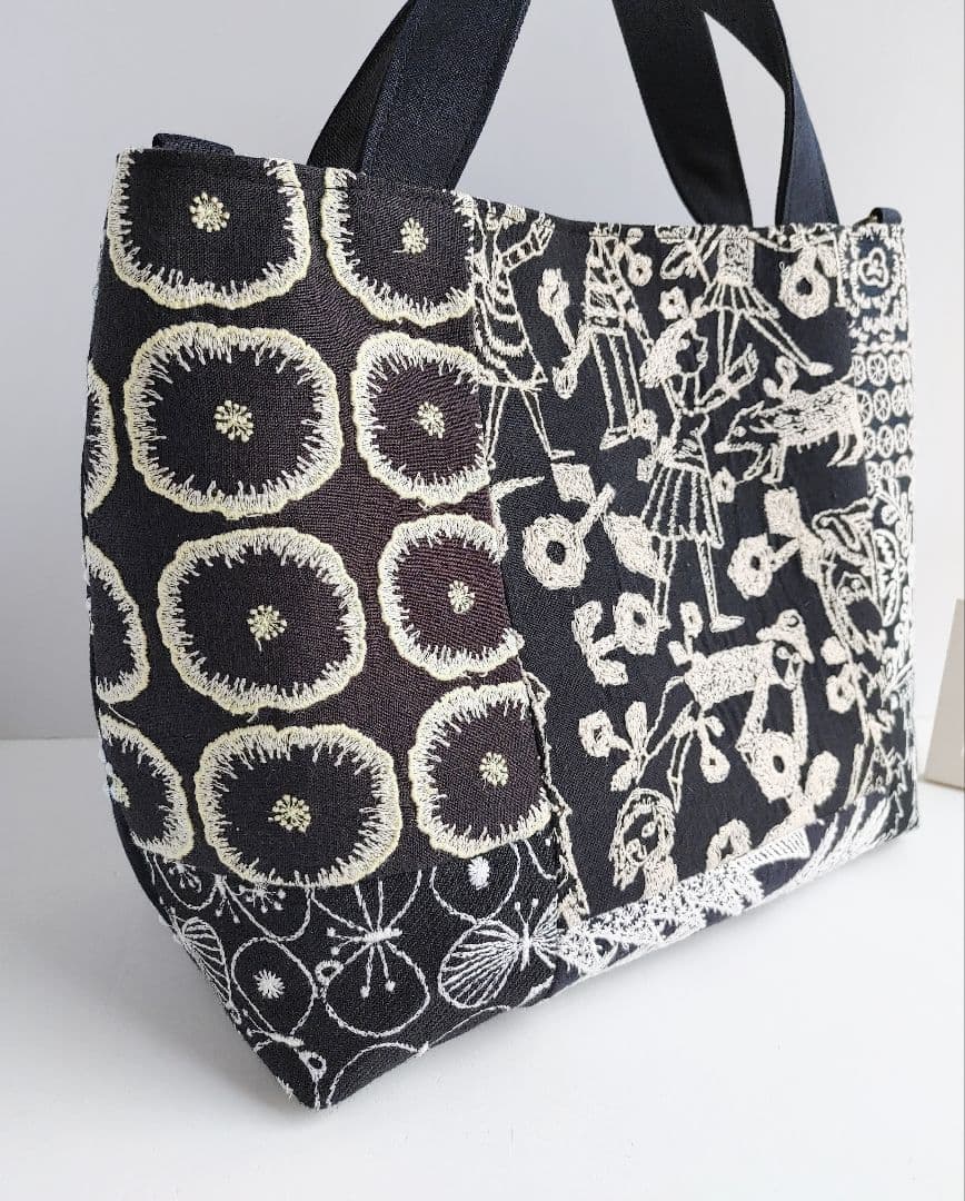 ミナペルホネン　neighborhood　パッチワーク2wayパニーニ風バッグ