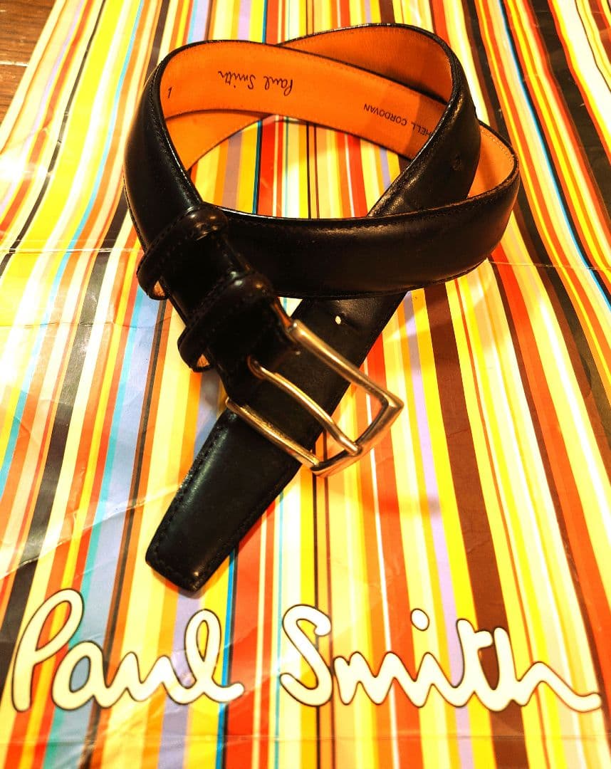 Zizi ポールスミス シェルコードバン 高級ベルト 馬革