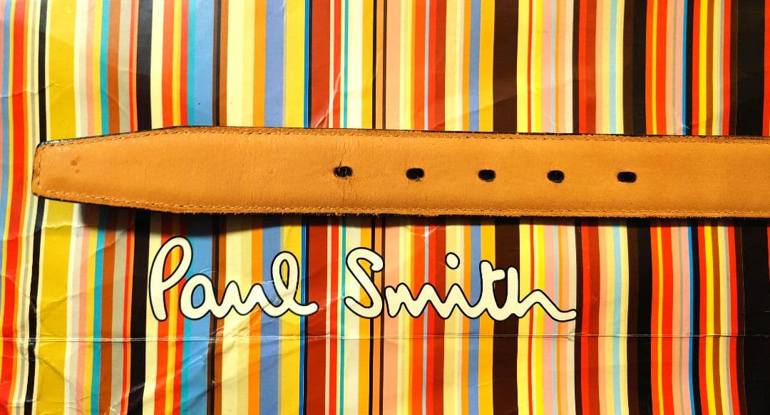 Zizi ポールスミス シェルコードバン 高級ベルト 馬革