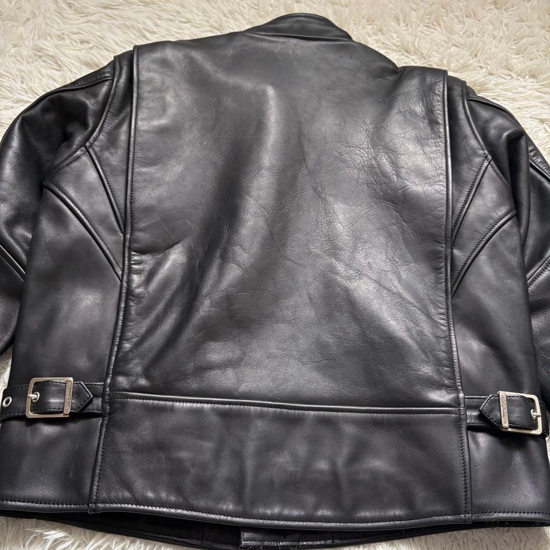 美品【ハーレーダビッドソン】シングルライダースジャケット 革ジャン　XL