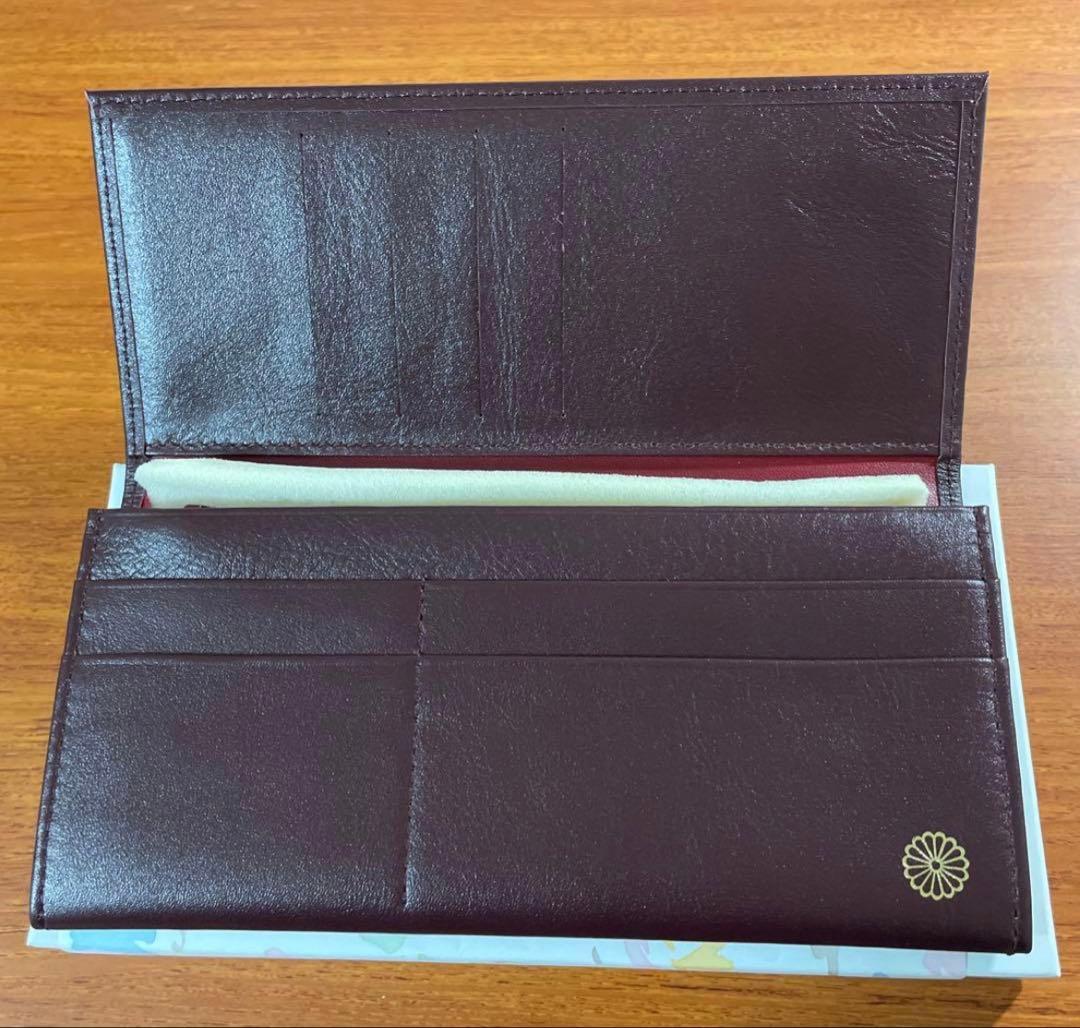 【即日発送】皇居限定 特製長財布 本革 ワインレッド