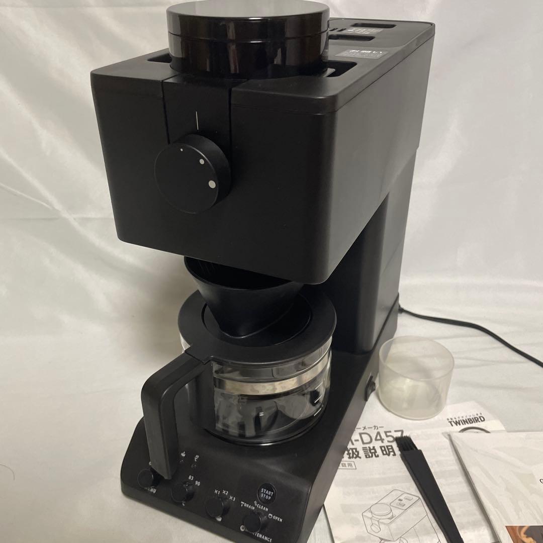 ツインバード コーヒーメーカー ブラック CM-D457B