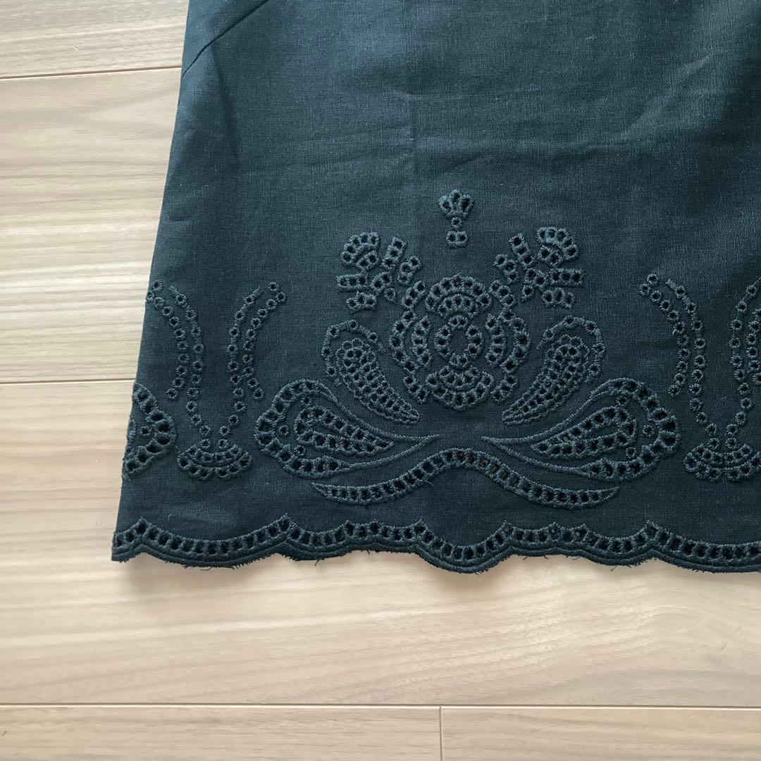 23区【洗える】リネンエンブロイダリー キャミソール ブラウス&パンツセット