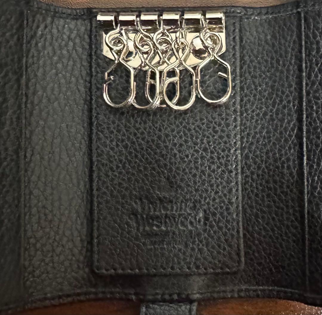 vivienne westwood キーケース 5連　ブラック　シルバー　オーブ