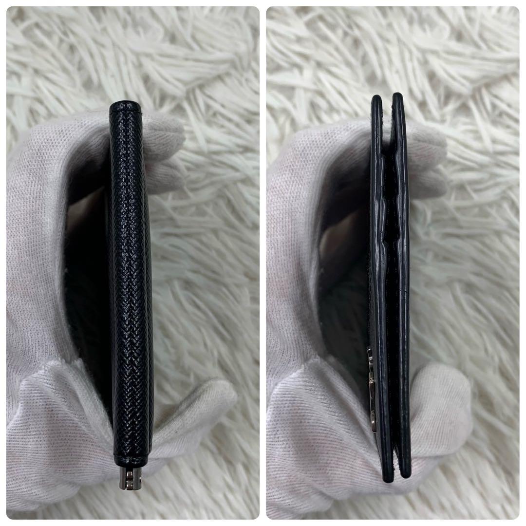 【✨未使用級✨】 プラダ メタルロゴ マネークリップ ブラック