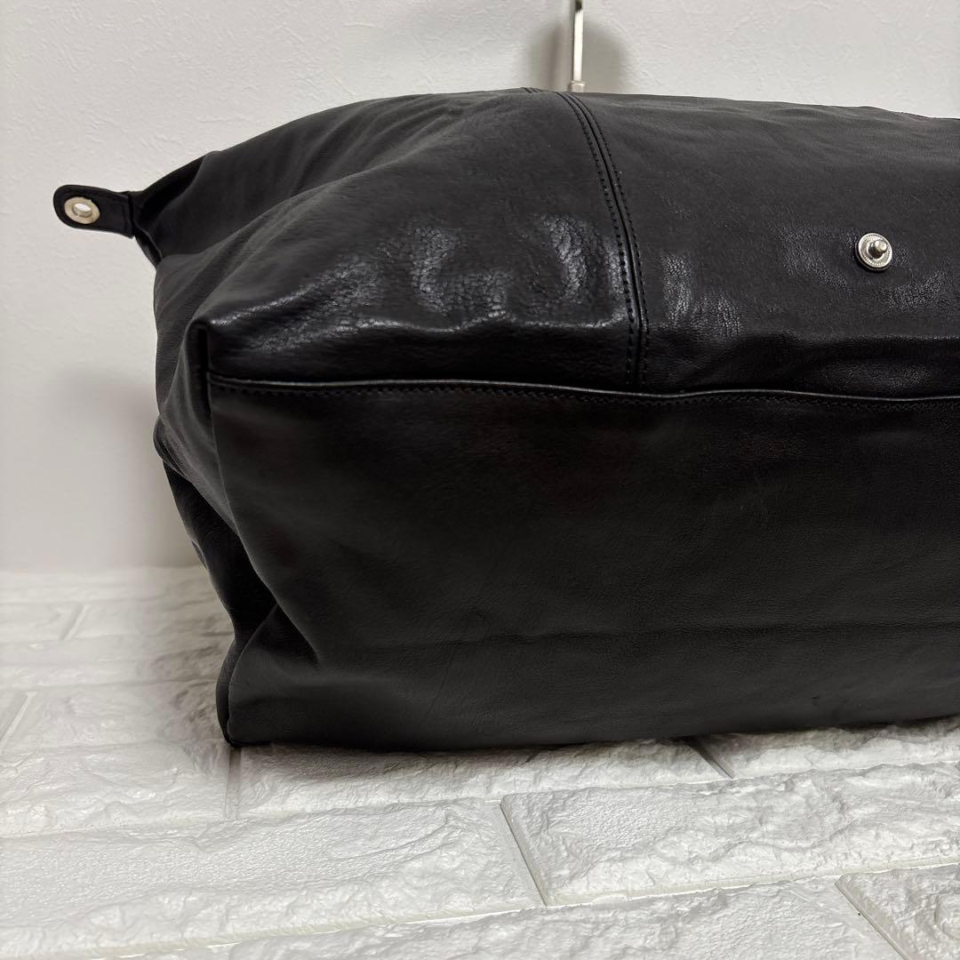 ▪️ Longchamp オールレザー　ボストンバッグ　レザーバッグ