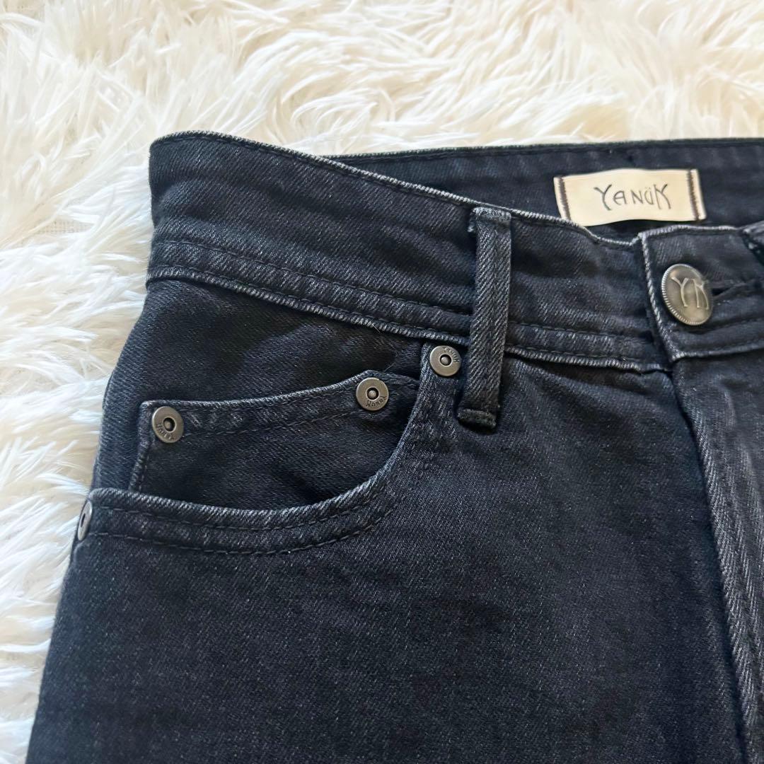 YANUK ヤヌーク　ワイドフレア　オールドブラック OBK 22