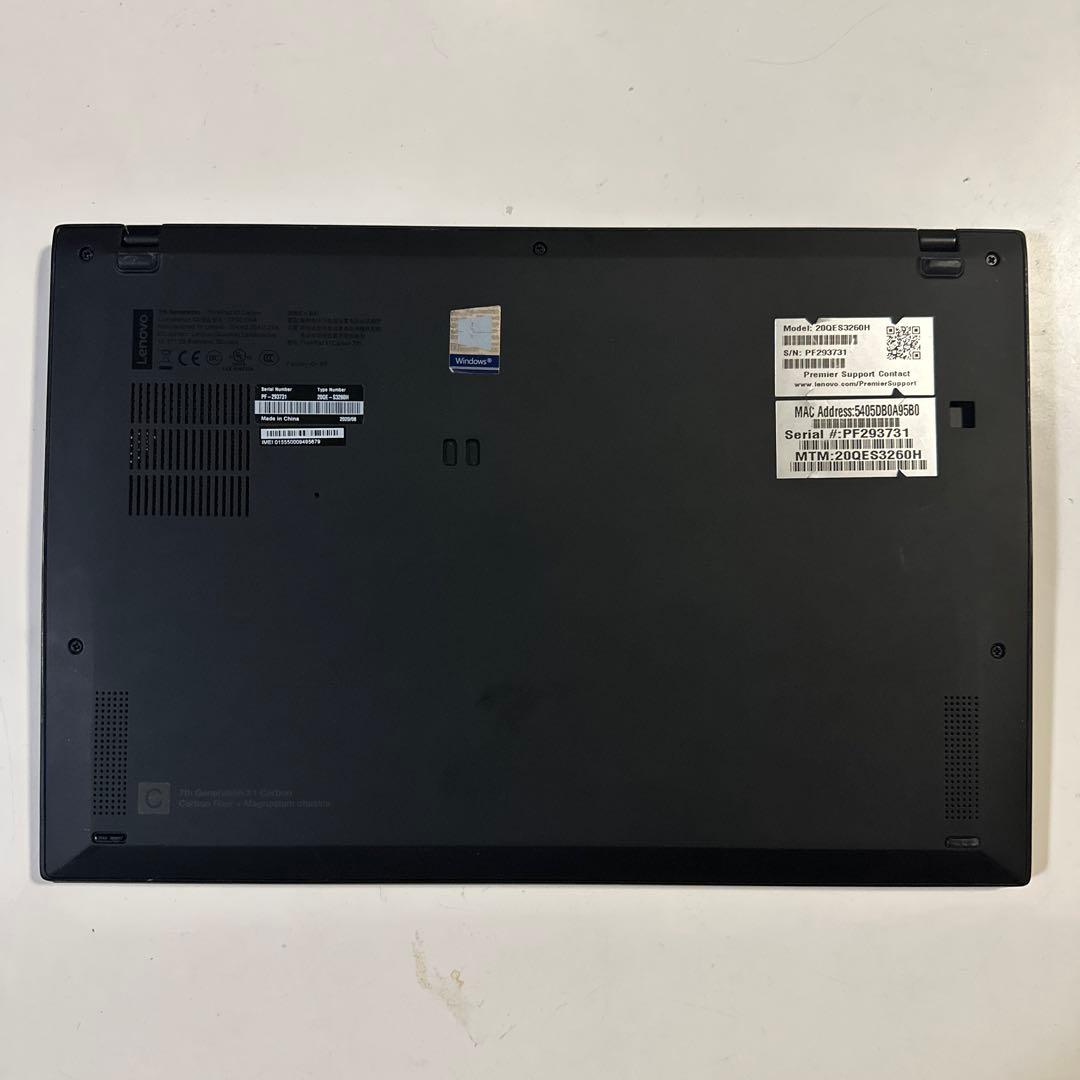 Windowsノート本体 Lenovo X1 Carbon i7 8665U 16GB LTE Touch