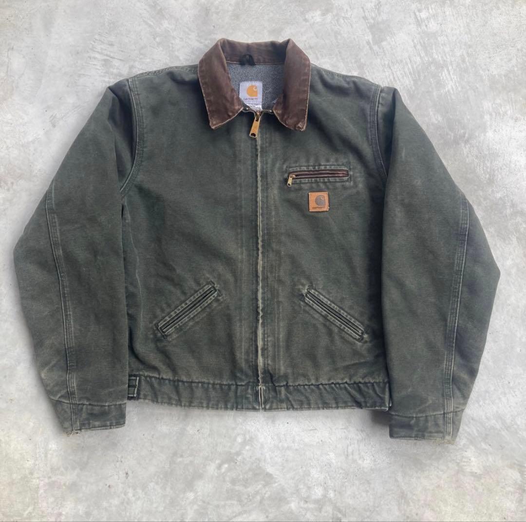 Carhartt デトロイトジャケット　S モスグリーン　J97