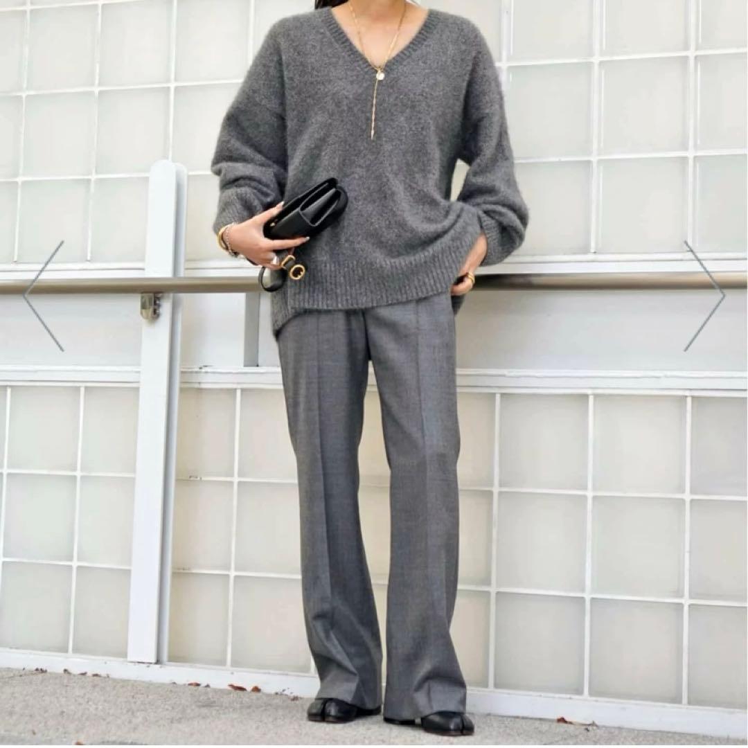 AP STUDIO フォックスVネックプルオーバー ニット ドゥズィーエムクラス