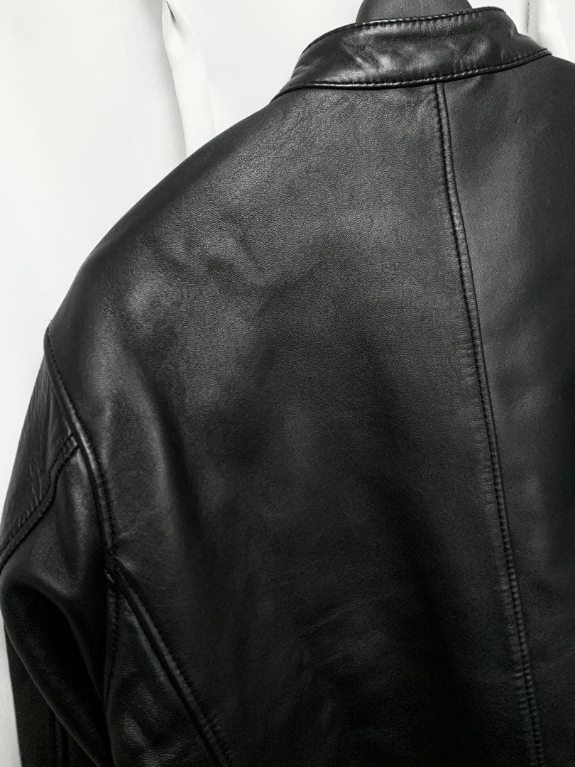 Lサイズ★ BEAUTY & YOUTH 羊革 シープレザー シングルライダース