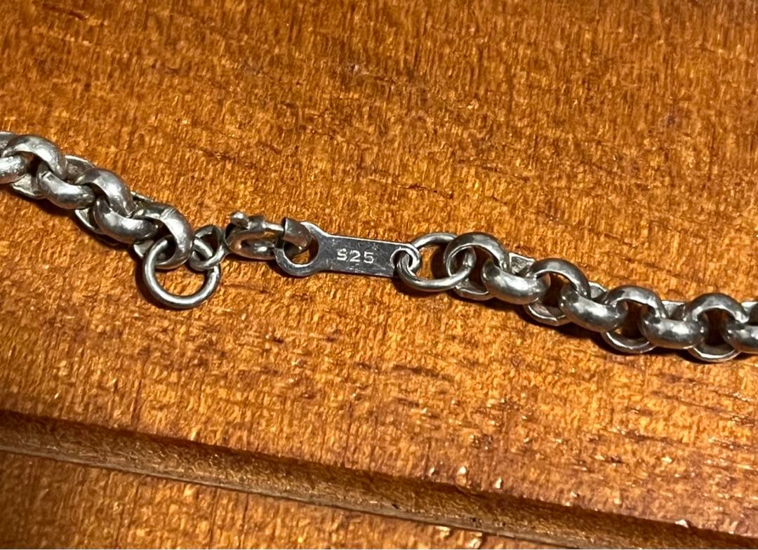 シルバー925 ネックレスチェーン　ロールチェーン