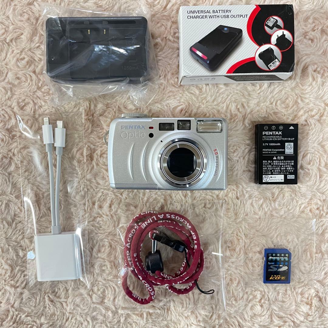 スマホ転送OK✨PENTAX Optio 555✨動作確認済 CCD デジカメ♪
