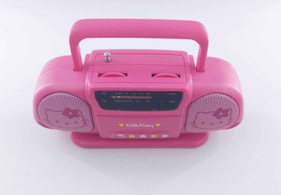 【美品】サンリオ ハローキティ ミニ ラジオ AM/FM 箱・取説有