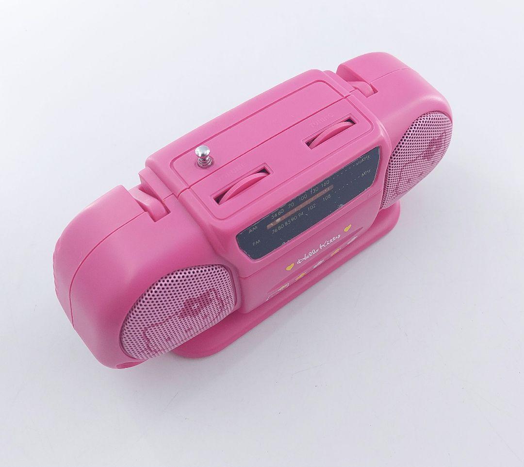【美品】サンリオ ハローキティ ミニ ラジオ AM/FM 箱・取説有