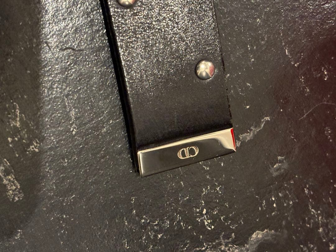 ディオールオム エディ2004SS strip スタッズベルト ブラック 80