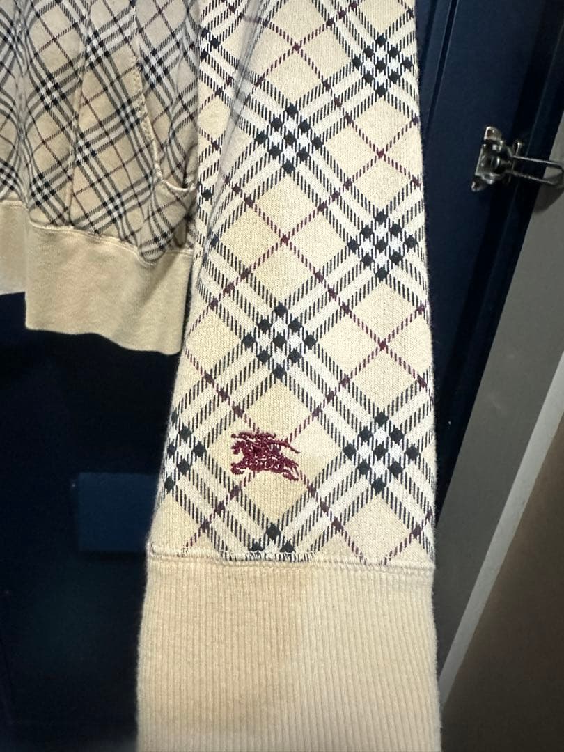 BURBERRY BLUE LABEL チェック柄パーカー 38