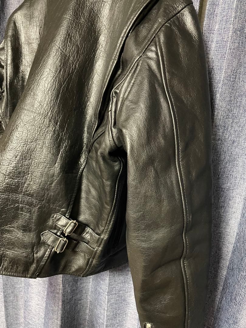 HORN WORKS 5Lブラック シングルライダースジャケット