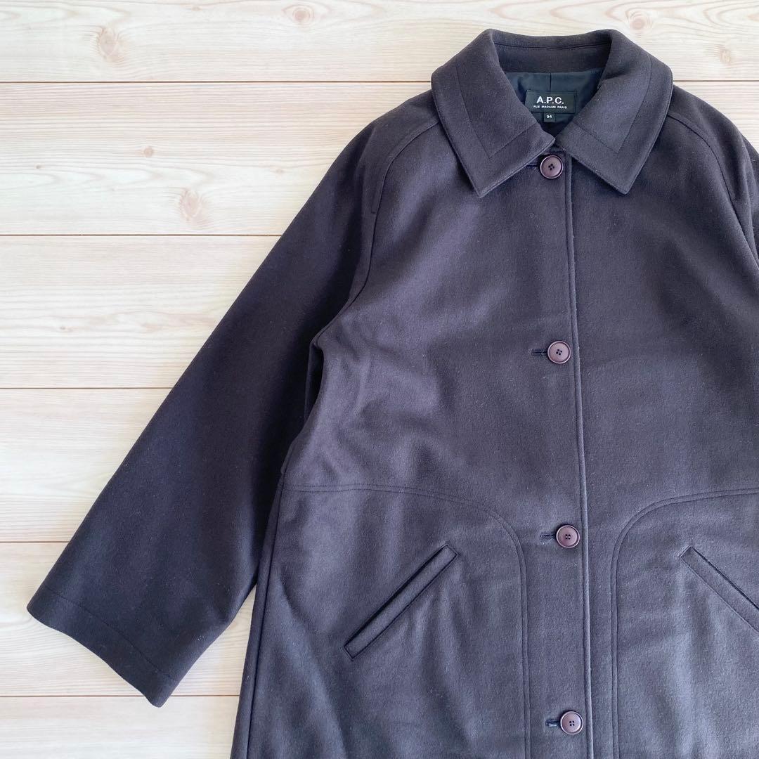 A.P.C. 2020AW ウールメルトン コート 34 ゆったり