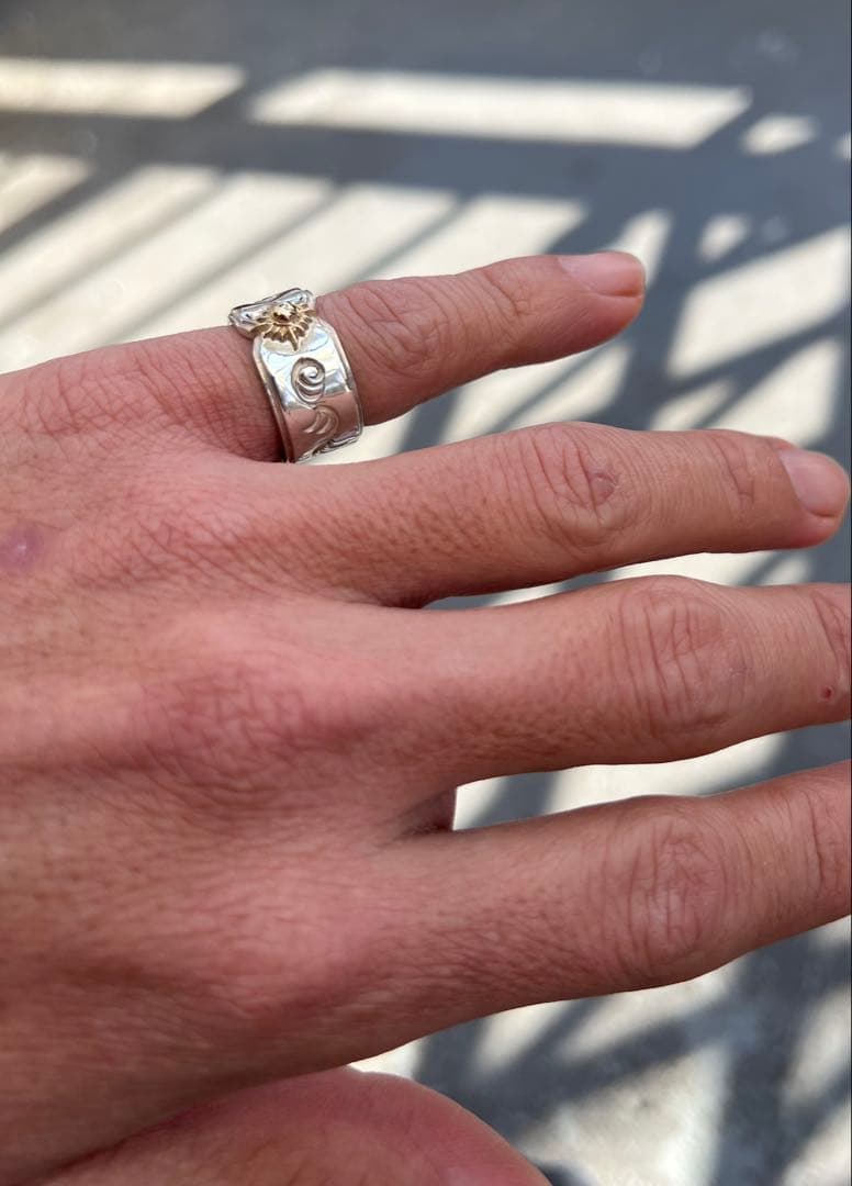 A*y様 アリゾナフリーダム　k18 唐草　シルバーリング　ピンキー　11号