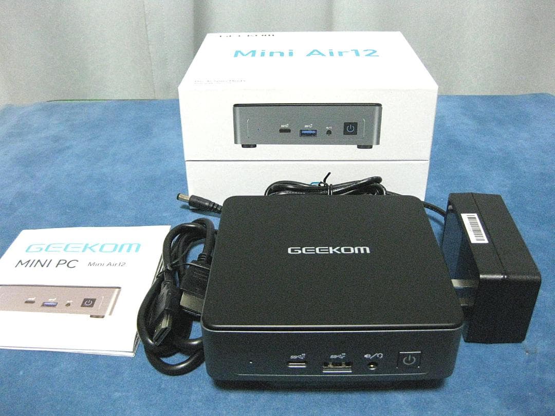 ★GEEKOM NUC Mini Air 12 ミニＰＣの中古美品