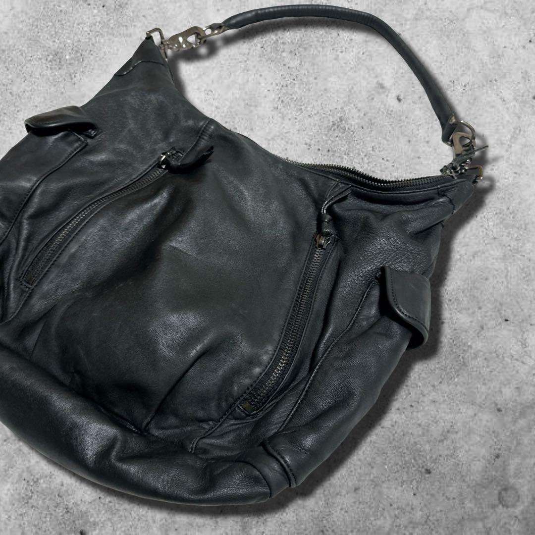 バッグ 00s archive shoulder bag leather grunge