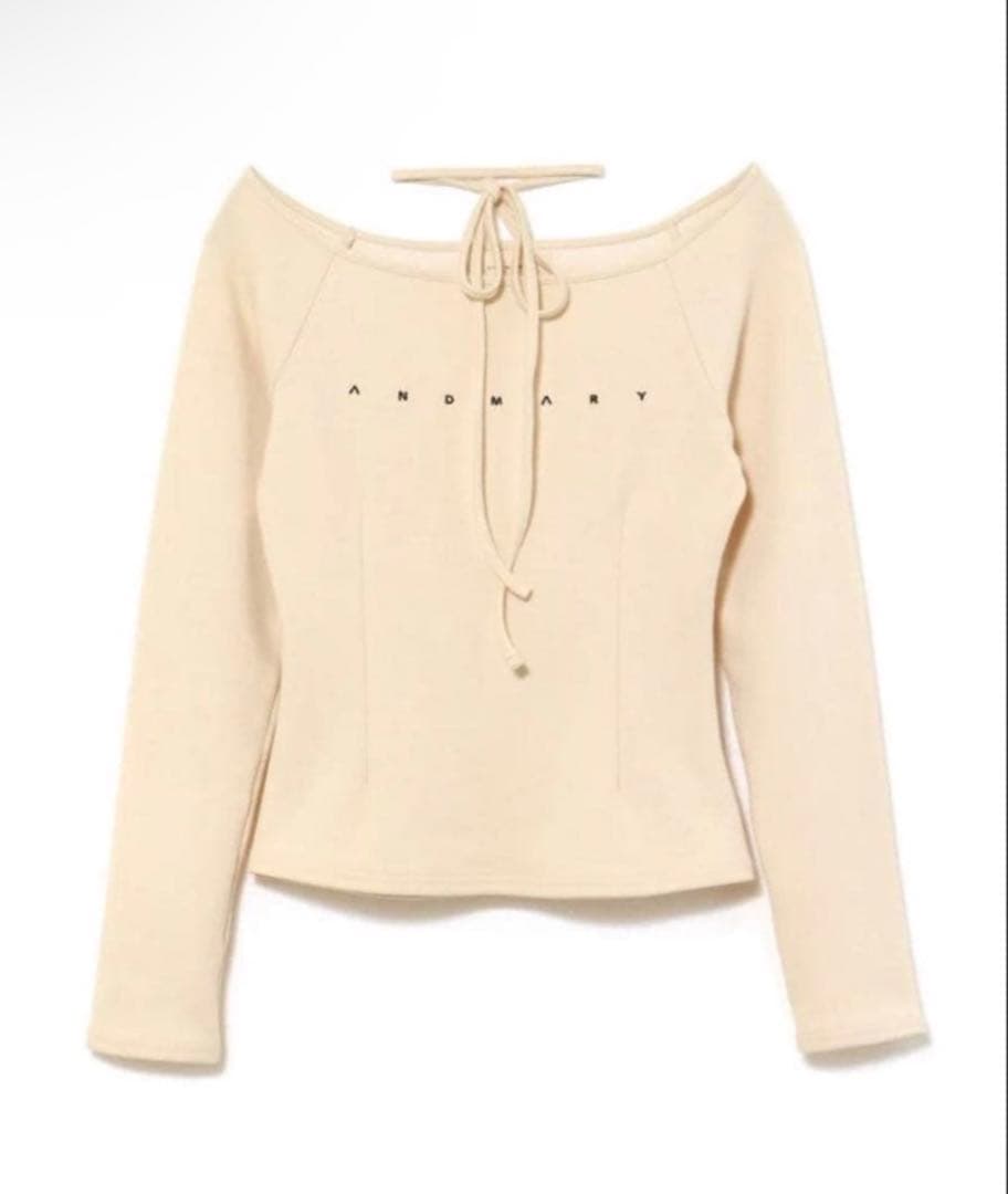 Mary logo choker tops 【andmary】