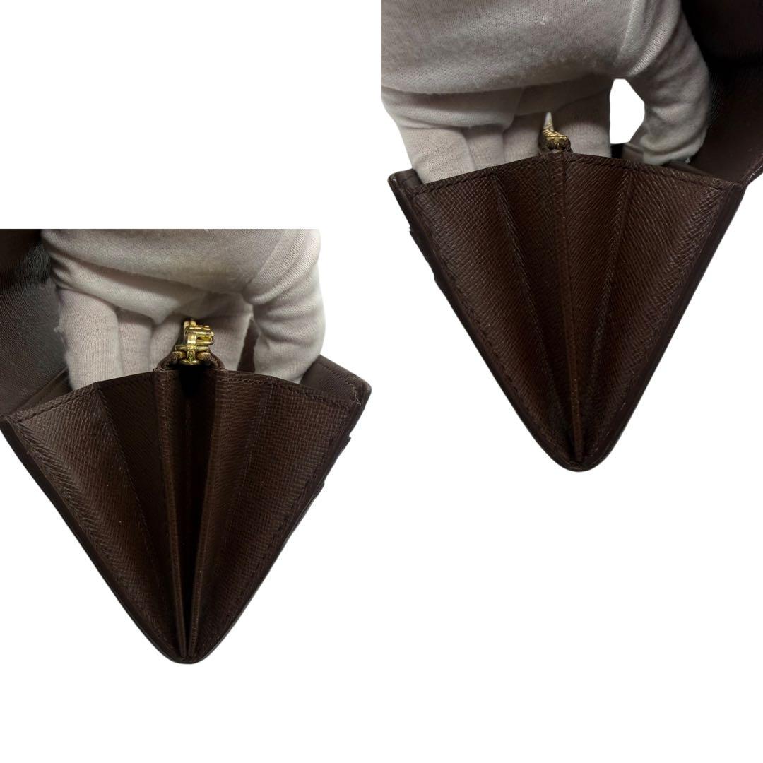 ルイヴィトン　ポルトモネクレディ　ダミエ　長財布　ブラウン　茶色　N61724