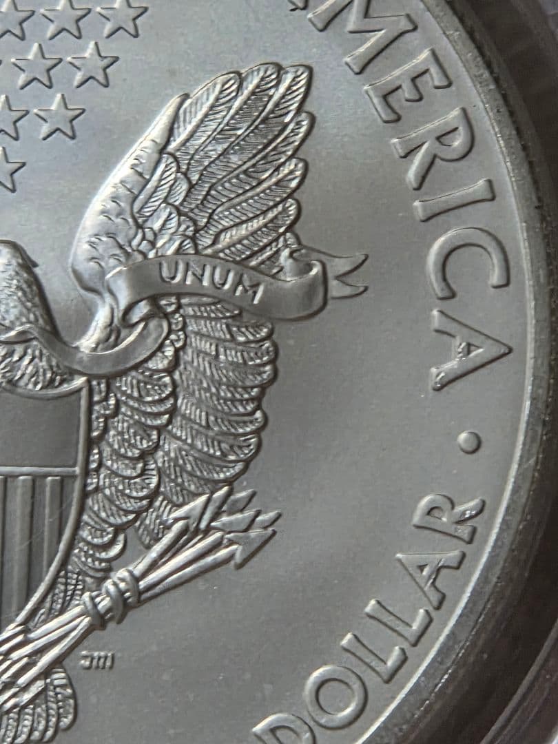 (MS70)アメリカ合衆国　シルバー イーグル銀貨　2013 S サイン入り