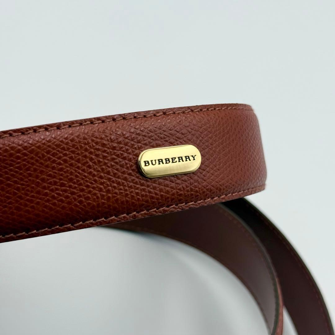 ✨未使用品✨バーバリーロンドン ベルト 箱タグ付 ゴールド金具 男女兼用 レザー