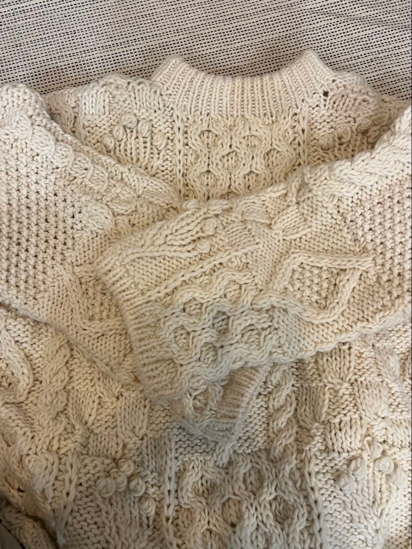 todayful ハンドケーブルニット