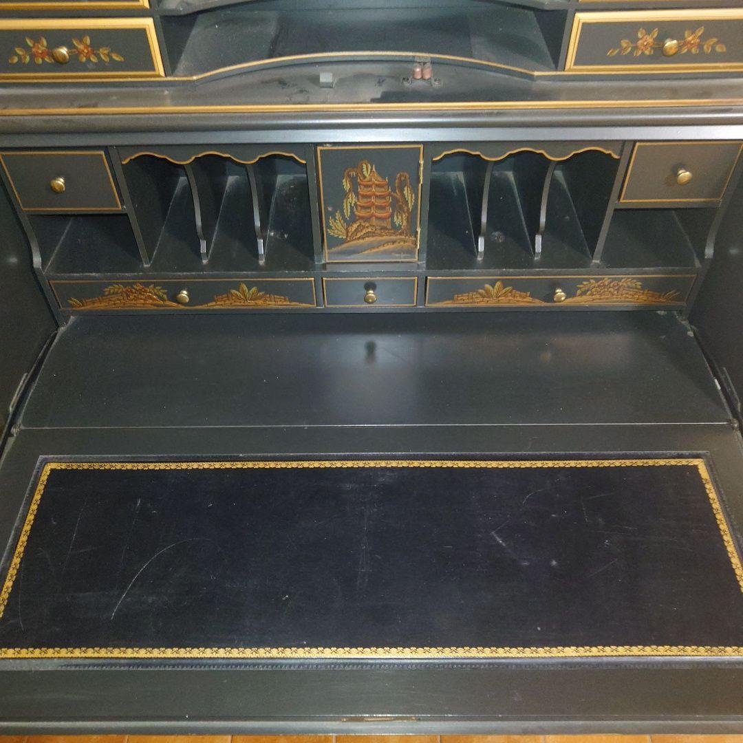 引取り限定アンティーク調 キャビネット　ライティングデスク　jasper