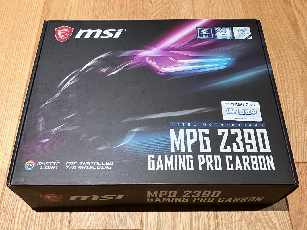 関*平様 MSI MPG Z390 GAMING PRO CARBON マザーボ