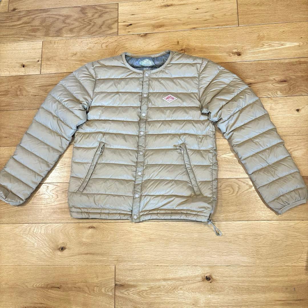【DANTON】✳︎かわいいクルーネック インナーダウンジャケット✳︎34サイズ