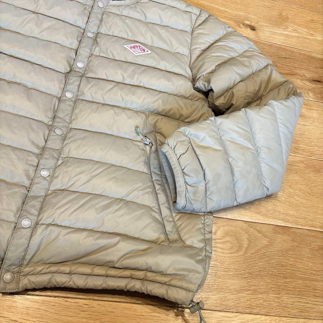 【DANTON】✳︎かわいいクルーネック インナーダウンジャケット✳︎34サイズ