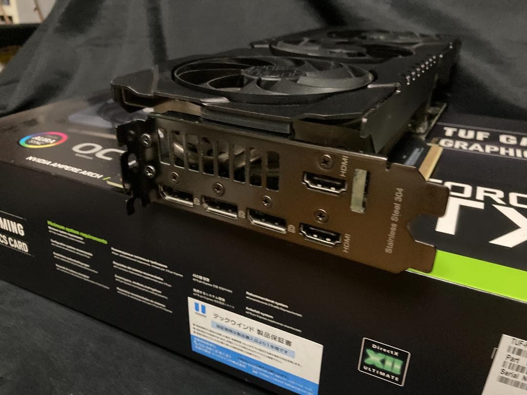 【動作済】ASUS TUF RTX3080 10G GeForce